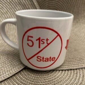 Hand Crafted Coffee mug "Not the 51st state"